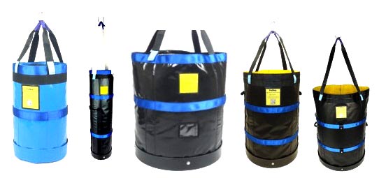 round open top lifting bags